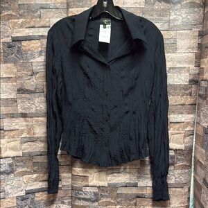 Just Cavalli Elegant Black Button Down Shirt